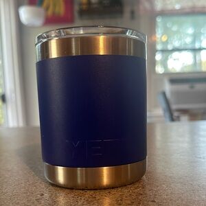 Yeti Navy and Silver Tumbler